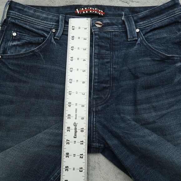 Vayder Jeans Mens Size 32x32 Blue Dante Tapered Stretch Denim Button Fly - Picture 16 of 16